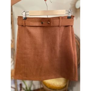 Haute Monde Vegan Suede Skirt